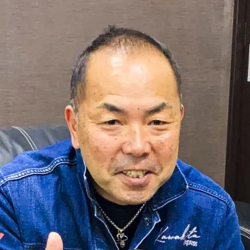 川北辰実さん（株式会社カワキタエクスプレス 代表取締役社長）