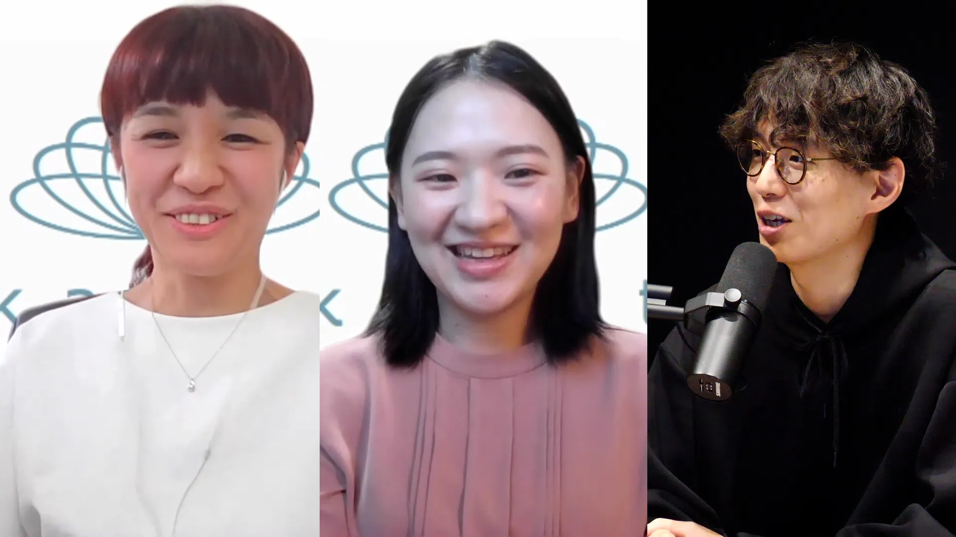 岡本株式会社 牧さん・奥野さんと二宮の対談の様子1